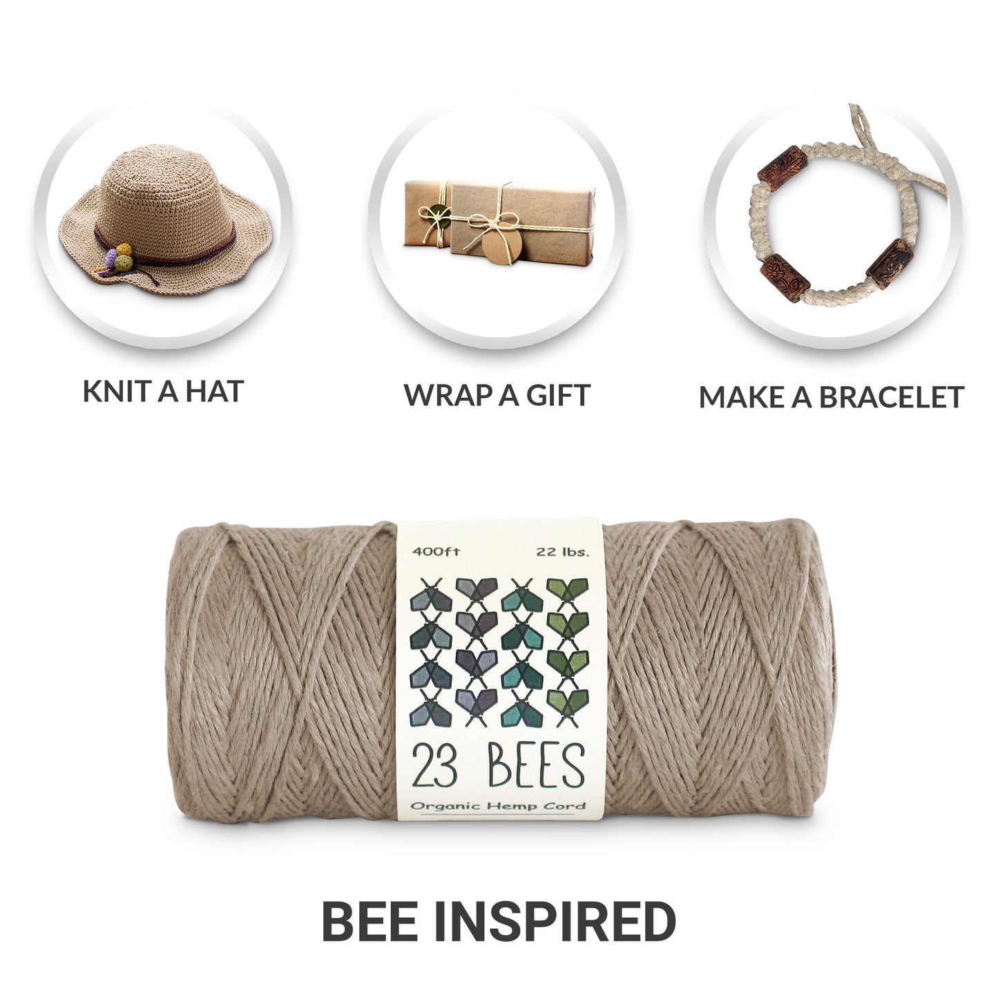 22# Organic Hemp Cord (400ft)