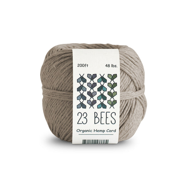 48# Organic Hemp Cord (200ft) – 23 Bees