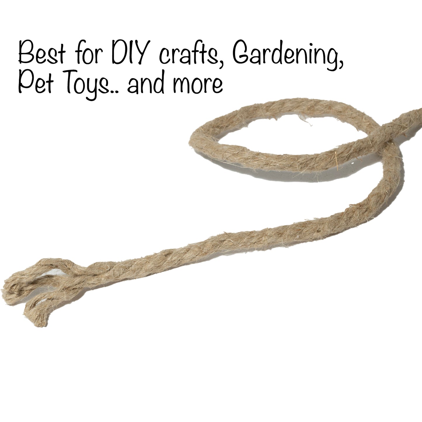 Organic Hemp Rope (1/4 in x 100 ft) 4-strand 6mm
