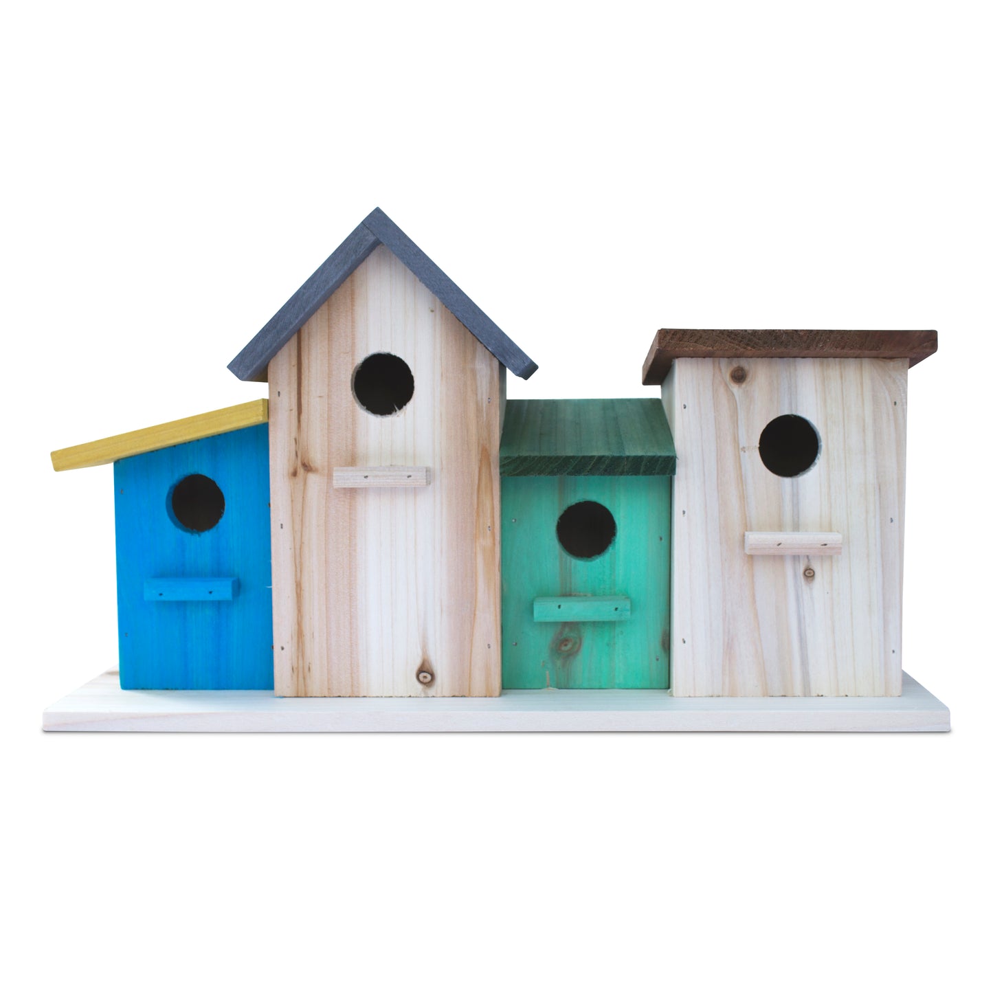 4 Hole Fir Birdhouse