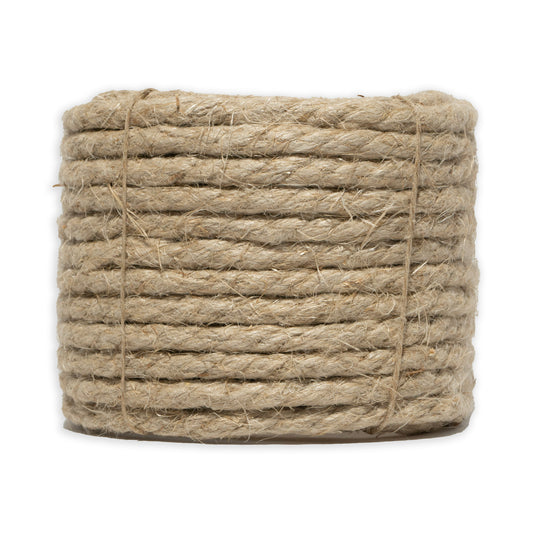 Organic Hemp Rope (1/4 in x 100 ft) 4-strand 6mm