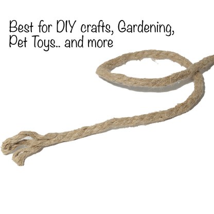 Organic Hemp Rope (1/4 in x 100 ft) 4-strand 6mm