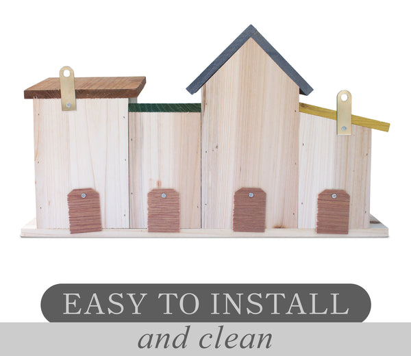 4 Hole Fir Birdhouse