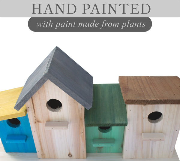 4 Hole Fir Birdhouse