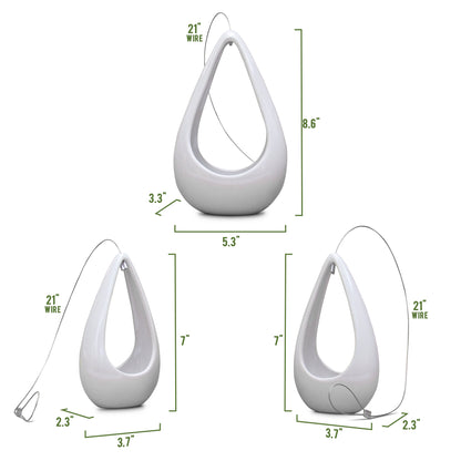 Three Ceramic Hanging Pots