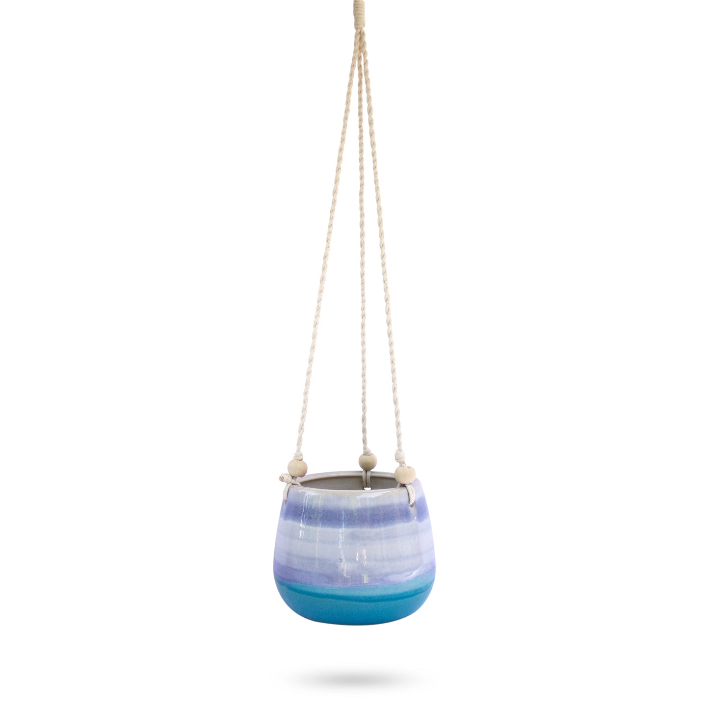 Ceramic Hanging Planter Blue Horizon